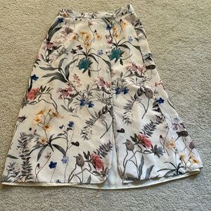 Amour Vert silk floral skirt xs